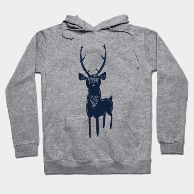 Tribal Woodland Deer Hoodie by krimons